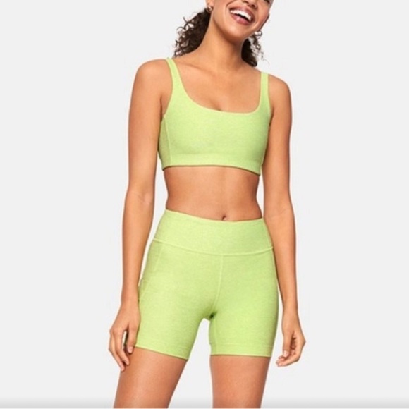 Outdoor Voices Pants - Outdoor Voices Lime Green Biker shorts